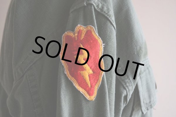 画像11: 1950s US.ARMY OG107 ユーティリティシャツ　 1st初期　 実寸M  (11)