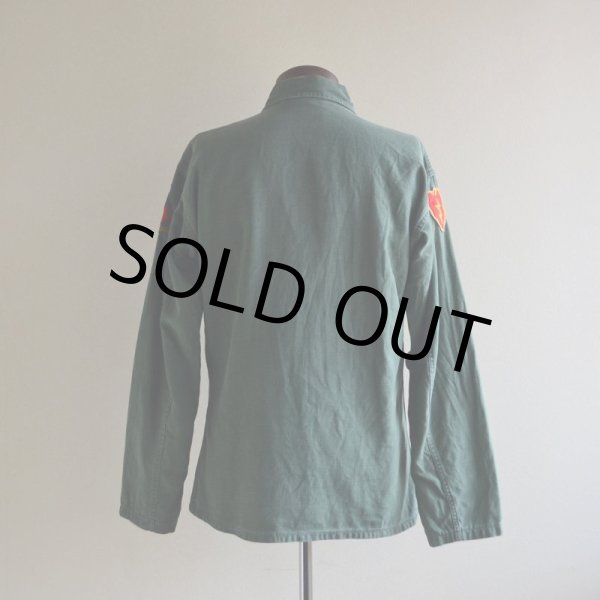 画像3: 1950s US.ARMY OG107 ユーティリティシャツ　 1st初期　 実寸M  (3)