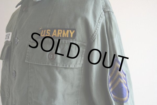 画像8: 1950s US.ARMY OG107 ユーティリティシャツ　 1st初期　 表記S  (8)