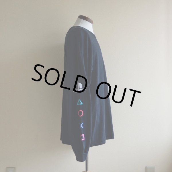 画像2: PlayStation ロゴプリント L/S Tシャツ  表記L  (2)