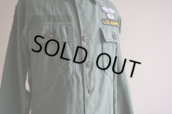 画像12: 1950s US.ARMY OG107 ユーティリティシャツ　 1st初期　 実寸M  (12)