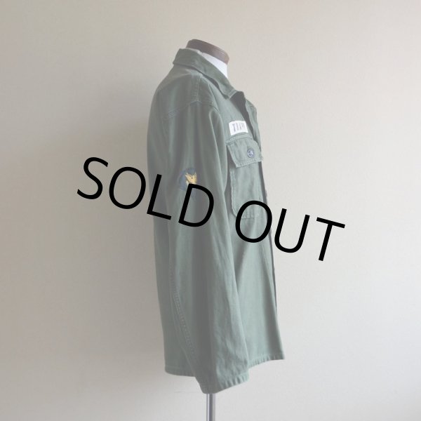 画像2: 1960s US.ARMY OG107 ユーティリティシャツ　 1st後期　 表記S  (2)