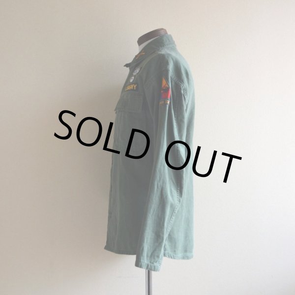 画像4: 1950s US.ARMY OG107 ユーティリティシャツ　 1st初期　 実寸M  (4)