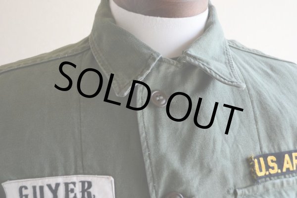 画像7: 1950s US.ARMY OG107 ユーティリティシャツ　 1st初期　 表記S  (7)