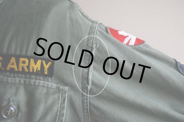 画像15: 1960s US.ARMY OG107 ユーティリティシャツ　 1st後期　 表記S  (15)