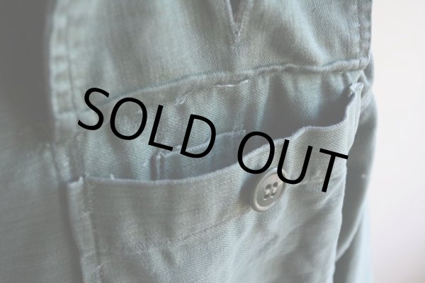 画像11: 1960s US.ARMY OG107 ユーティリティシャツ  1st後期  実寸M  (11)