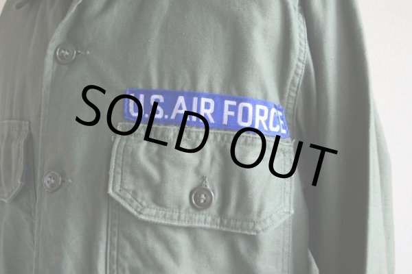 画像9: 1960s US.AIR FORCE OG107 ユーティリティシャツ  2nd  表記15 1/2  (9)