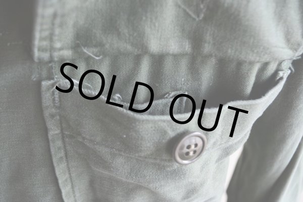 画像10: 1960s US.ARMY OG107 ユーティリティシャツ　 1st後期　 表記S  (10)