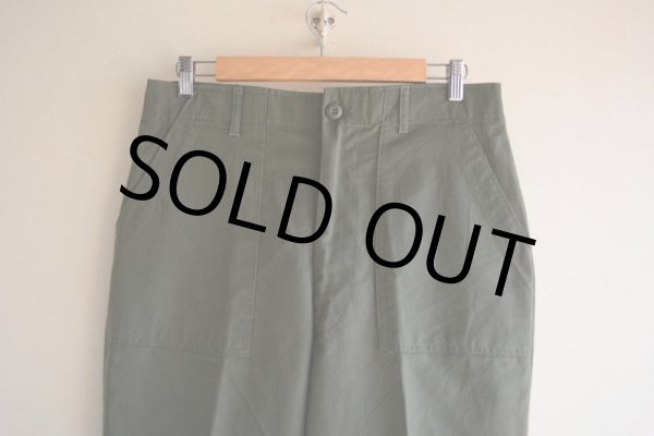 画像5: 1970s US.ARMY OG507 ベイカーパンツ　 実寸W34  (5)