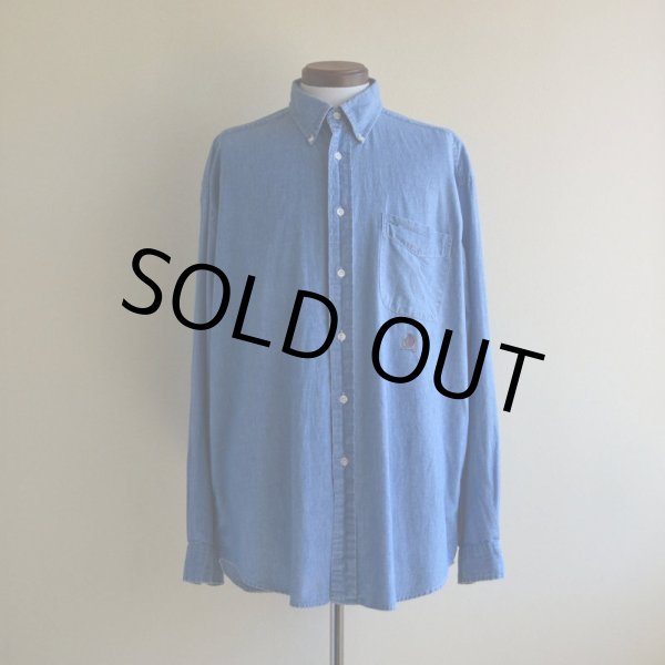画像3: 1990s TOMMY JEANS シャンブレーシャツ　 表記L  (3)