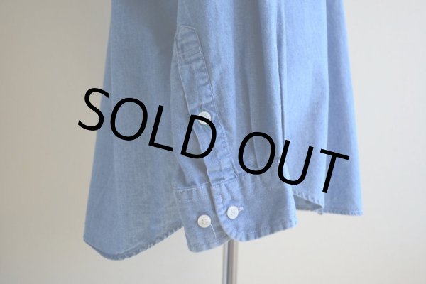 画像10: 1990s TOMMY JEANS シャンブレーシャツ　 表記L  (10)