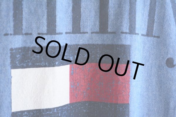 画像13: 1990s TOMMY JEANS シャンブレーシャツ　 表記L  (13)