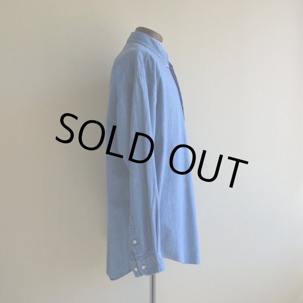 画像4: 1990s TOMMY JEANS シャンブレーシャツ　 表記L  (4)