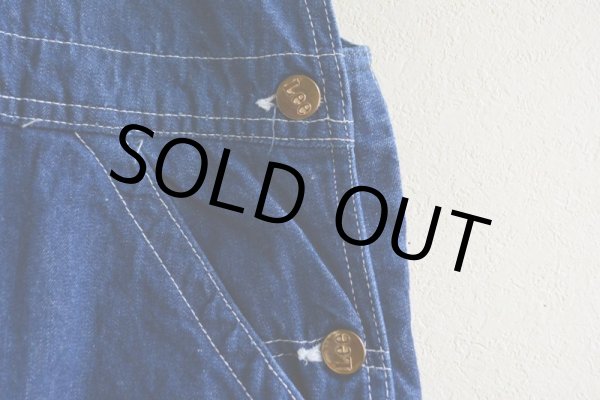 画像9: 1960s〜 Lee JELT DENIM デニムオーバーオール  実寸W38  (9)