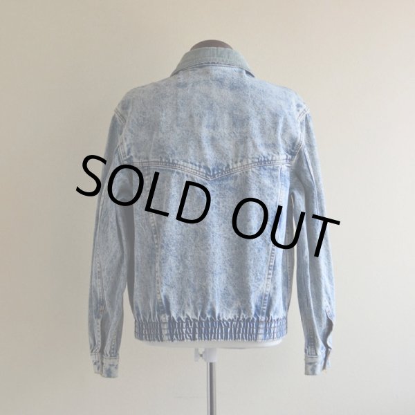 画像3: 1990s Levi's ケミカルデニムジャケット "デカパッチ"  MADE IN USA  表記XL  (3)