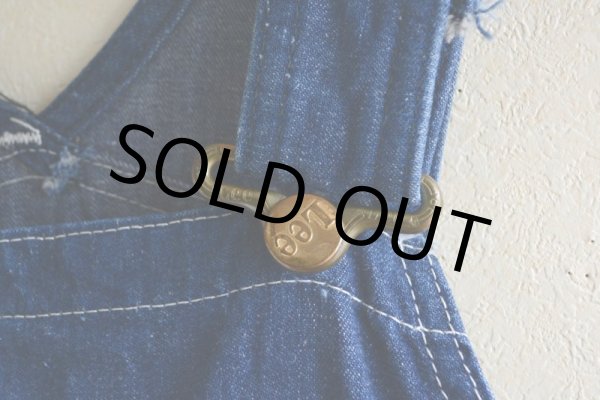 画像6: 1960s〜 Lee JELT DENIM デニムオーバーオール  実寸W38  (6)