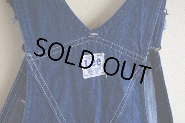 画像11: 1960s〜 Lee JELT DENIM デニムオーバーオール  実寸W38  (11)