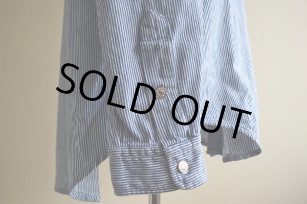 画像12: 1980-90s Polo RALPH LAUREN ガチャポケ ヒッコリーシャツ  MADE IN USA  表記XL  (12)