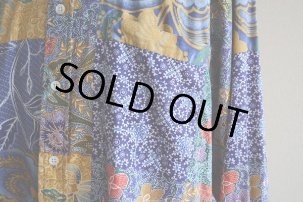 画像7: 1990s NAUTICA 総柄BDシャツ　 表記L  (7)