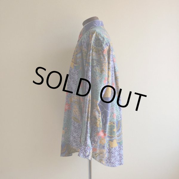 画像4: 1990s NAUTICA 総柄BDシャツ　 表記L  (4)