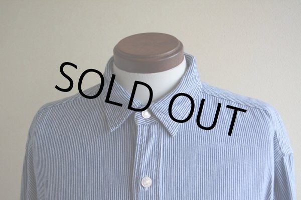 画像6: 1980-90s Polo RALPH LAUREN ガチャポケ ヒッコリーシャツ  MADE IN USA  表記XL  (6)