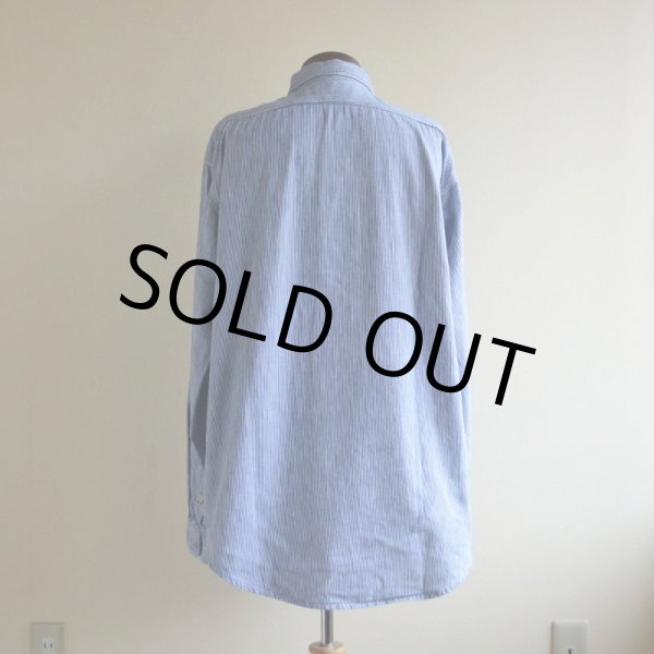 画像3: 1980-90s Polo RALPH LAUREN ガチャポケ ヒッコリーシャツ  MADE IN USA  表記XL  (3)