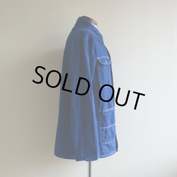 画像2: POINTER BRAND デニムカバーオール　 MADE IN USA　 実寸M  (2)