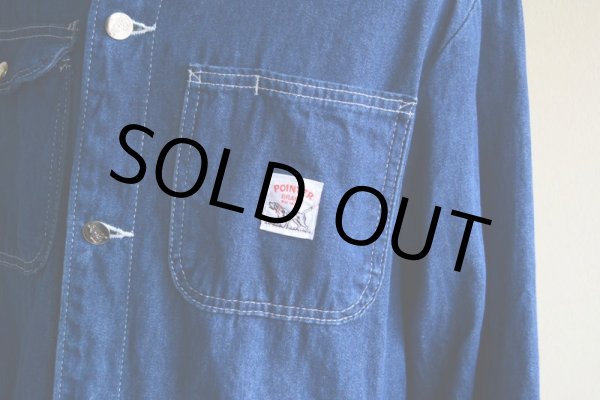 画像8: POINTER BRAND デニムカバーオール　 MADE IN USA　 実寸M  (8)