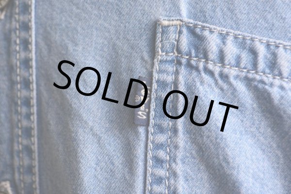 画像9: 1990s Levi's デニムバンドカラーシャツ  表記L  (9)