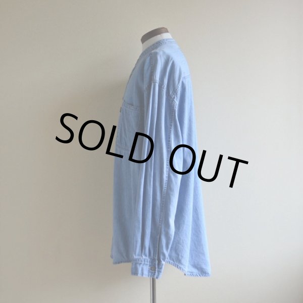 画像4: 1990s Levi's デニムバンドカラーシャツ  表記L  (4)