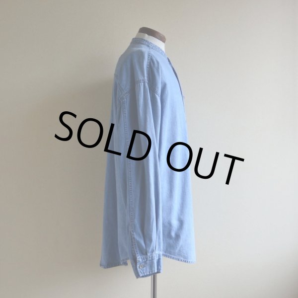 画像2: 1990s Levi's デニムバンドカラーシャツ  表記L  (2)