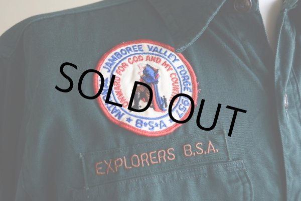 画像8: 1960s BOY SCOUTS EXPLORERS シャツ　 表記14 1/2  (8)