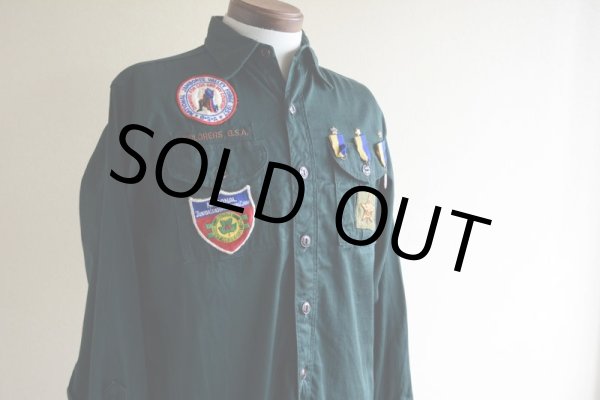 画像11: 1960s BOY SCOUTS EXPLORERS シャツ　 表記14 1/2  (11)