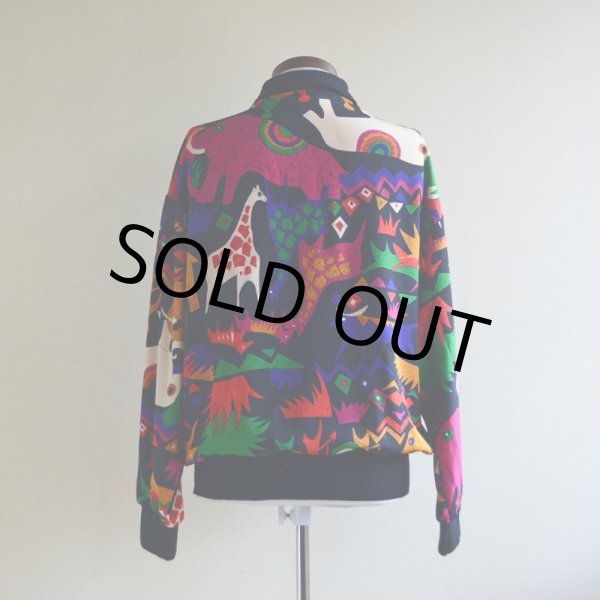 画像3: 1990s John's Girl Collectibles 総柄プルオーバージャケット　 表記36/16-W  (3)