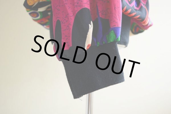 画像13: 1990s John's Girl Collectibles 総柄プルオーバージャケット　 表記36/16-W  (13)