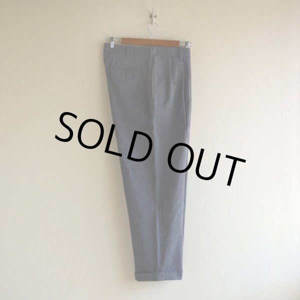 画像3: TOMMY HILFIGER ツータックヘリンボーンパンツ　 表記34×30  (3)