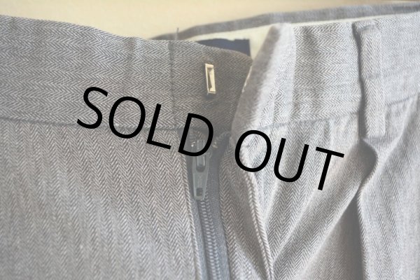 画像10: TOMMY HILFIGER ツータックヘリンボーンパンツ　 表記34×30  (10)