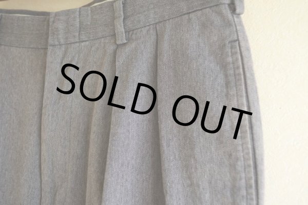 画像9: TOMMY HILFIGER ツータックヘリンボーンパンツ　 表記34×30  (9)