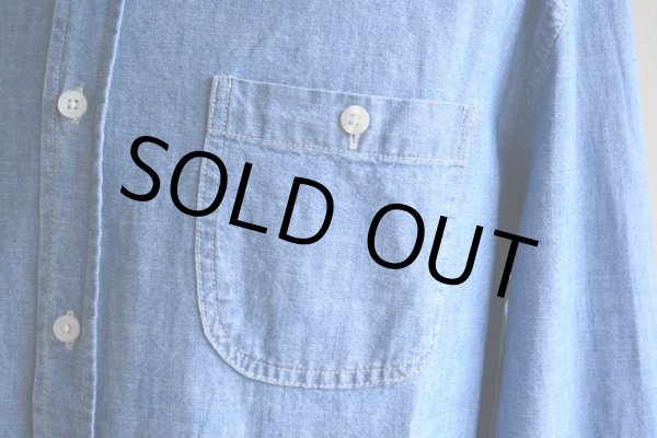 画像7: AEROPOSTALE シャンブレーバンドカラーシャツ　 表記M  (7)