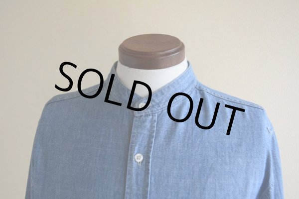 画像6: AEROPOSTALE シャンブレーバンドカラーシャツ　 表記M  (6)