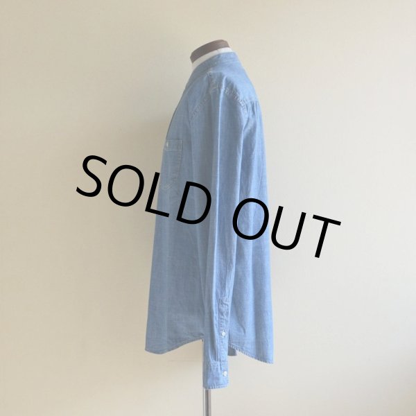 画像4: AEROPOSTALE シャンブレーバンドカラーシャツ　 表記M  (4)