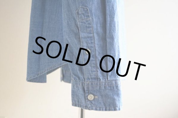 画像11: AEROPOSTALE シャンブレーバンドカラーシャツ　 表記M  (11)