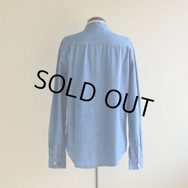 画像3: AEROPOSTALE シャンブレーバンドカラーシャツ　 表記M  (3)