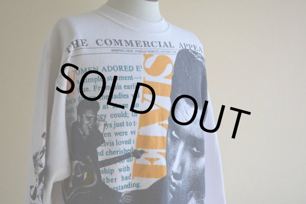 画像8: 1990s ELVIS 総柄スウェット　 MADE IN USA　 表記XL  (8)