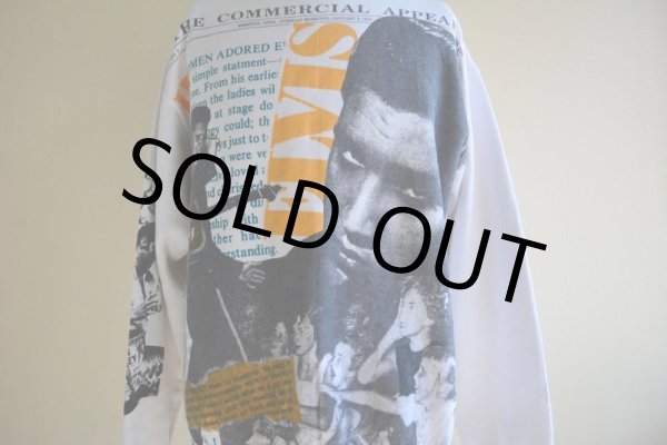 画像7: 1990s ELVIS 総柄スウェット　 MADE IN USA　 表記XL  (7)