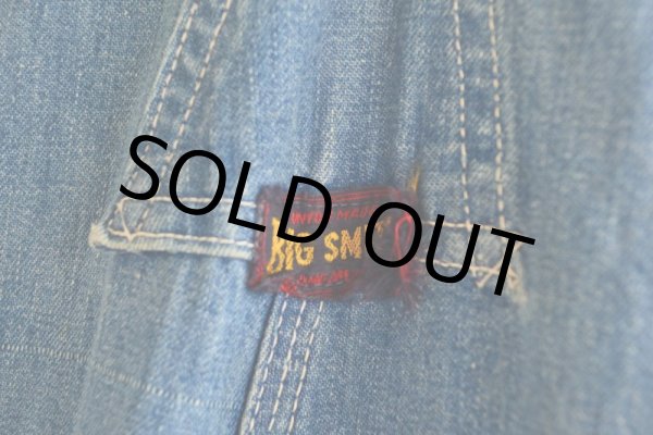 画像12: 1950-60s BIGSMITH デニムオーバーオール　 表記W38  (12)