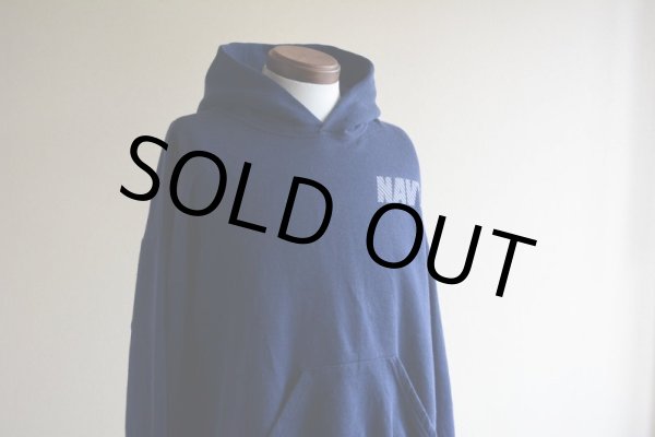 画像8: US.NAVY スウェットパーカー　 MADE IN USA　 表記L  (8)