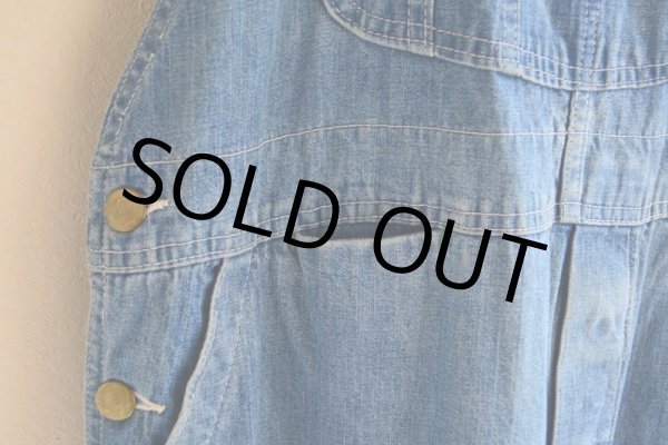 画像8: 1950-60s BIGSMITH デニムオーバーオール　 表記W38  (8)