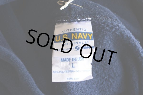 画像5: US.NAVY スウェットパーカー　 MADE IN USA　 表記L  (5)