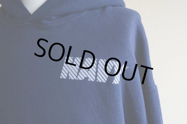 画像7: US.NAVY スウェットパーカー　 MADE IN USA　 表記L  (7)